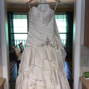 Pre-owned wedding gown.